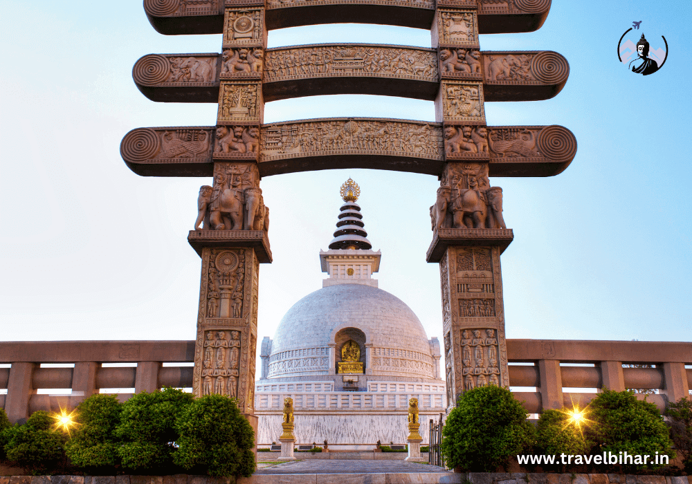 Bihar travel places Vishwa Shanti Stupa