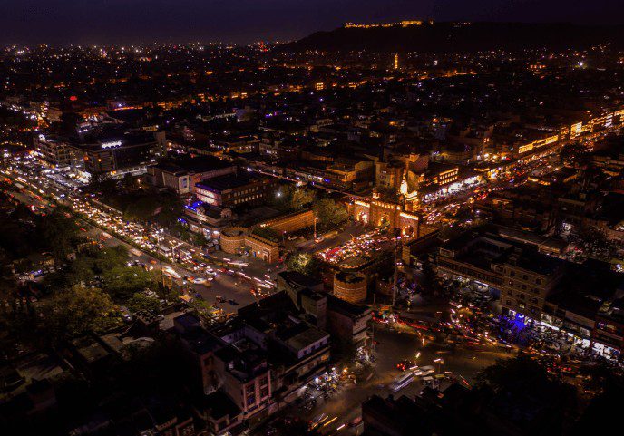 Jaipur at night,places to visit in Jaipur