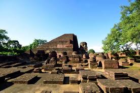 Nalanda UNiversity ruins in Summer